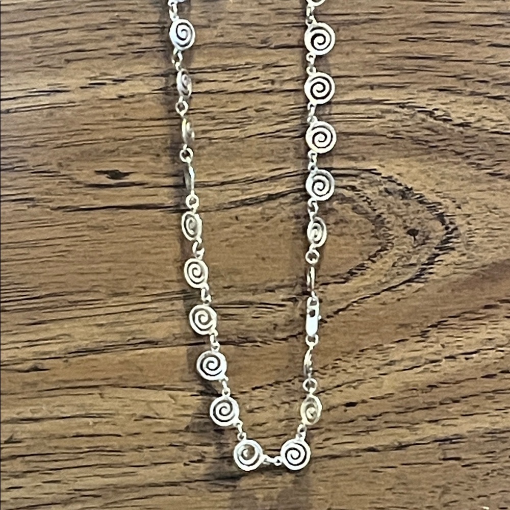 Greek Spiral Eternity Key Necklace